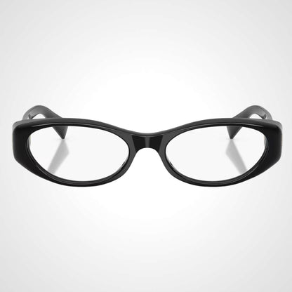  MU03ZV 16K1O1 miu miu oval black eyeglasses front frame 
