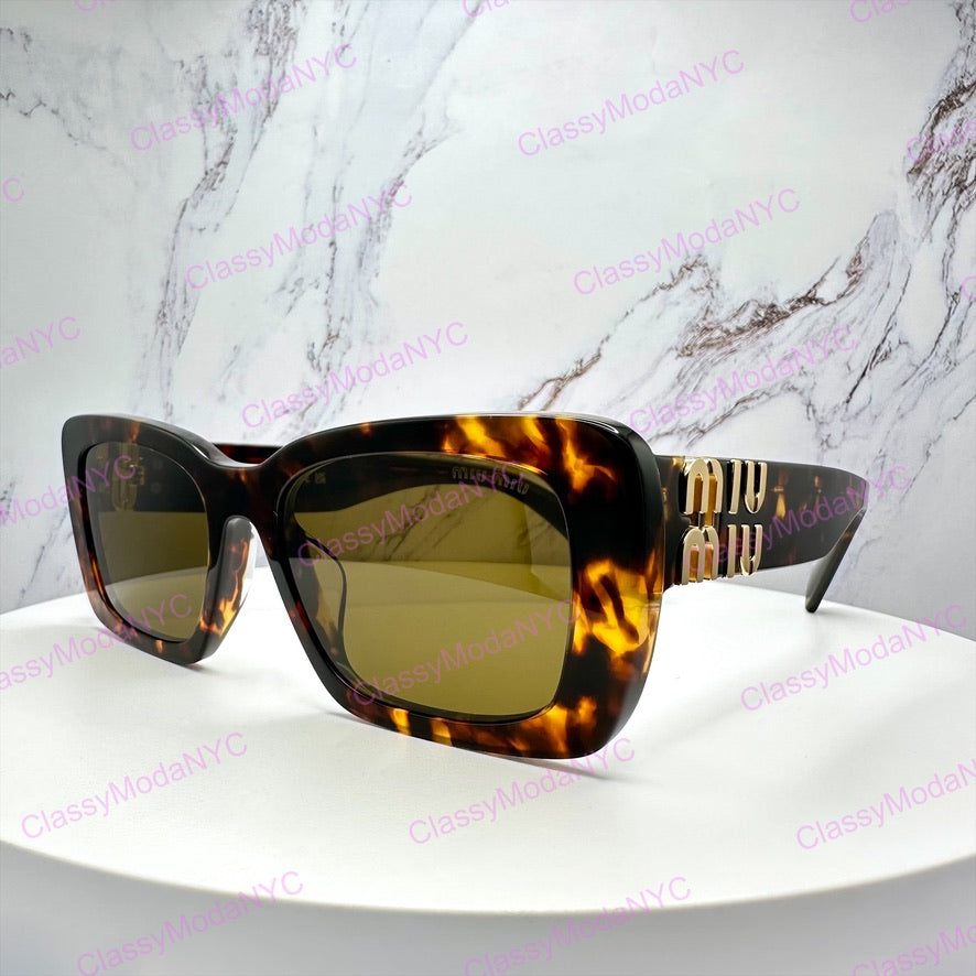 MU07YS 14L09Z MIUMIU sunglasses brown  side view 