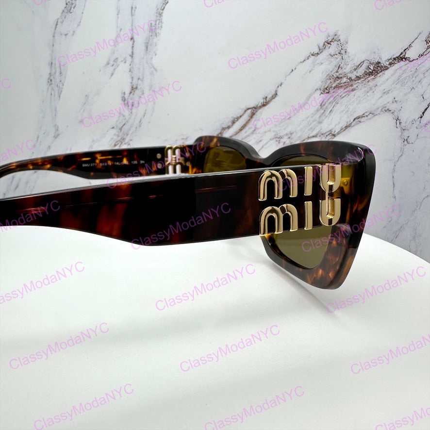 MU07YS 14L09Z MIUMIU sunglasses brown side view 10