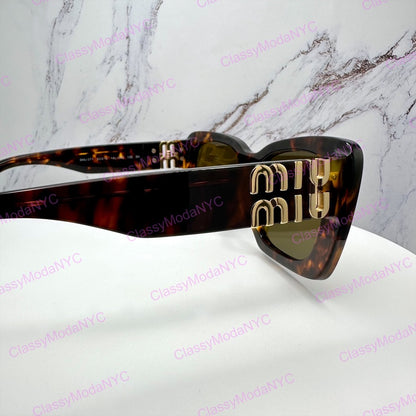 MU07YS 14L09Z MIUMIU sunglasses brown side view 10