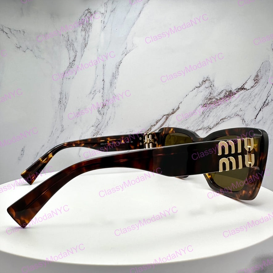 MU07YS 14L09Z MIUMIU sunglasses brown side view 5