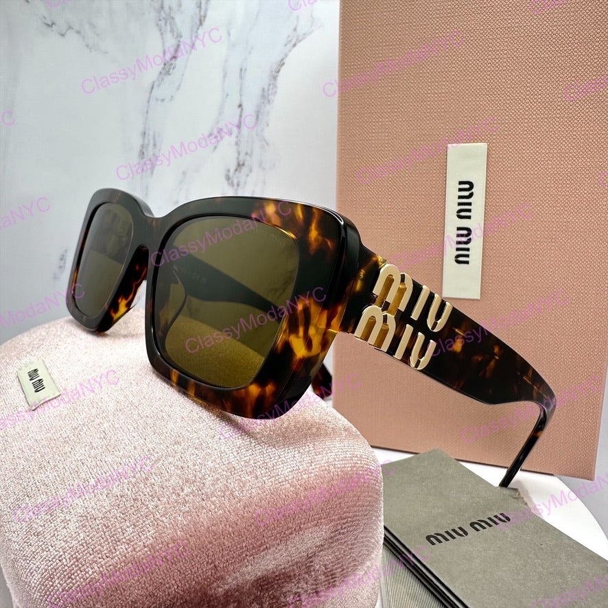 MU07YS 14L09Z MIUMIU sunglasses brown side view 6