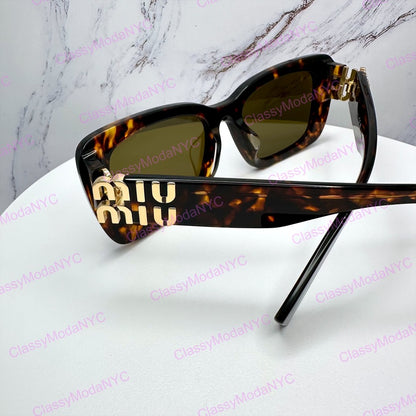 MU07YS 14L09Z MIUMIU sunglasses brown side view 8