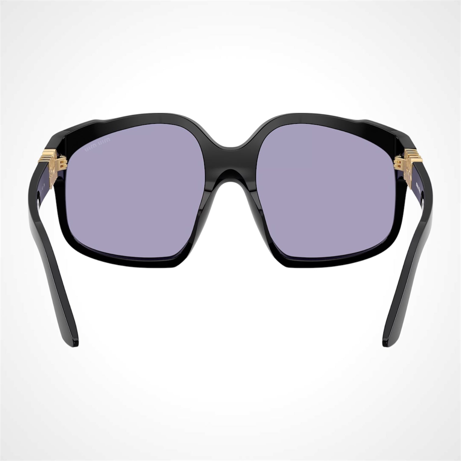 MUA07S 16K01O miu miu black sunglasses violet lens 8056262522677 back view 