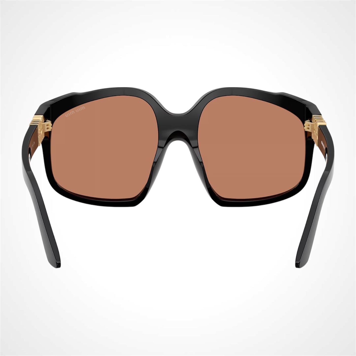 MUA07S 16K90Q MIU MIU black sunglasses with brown lens for women back view 