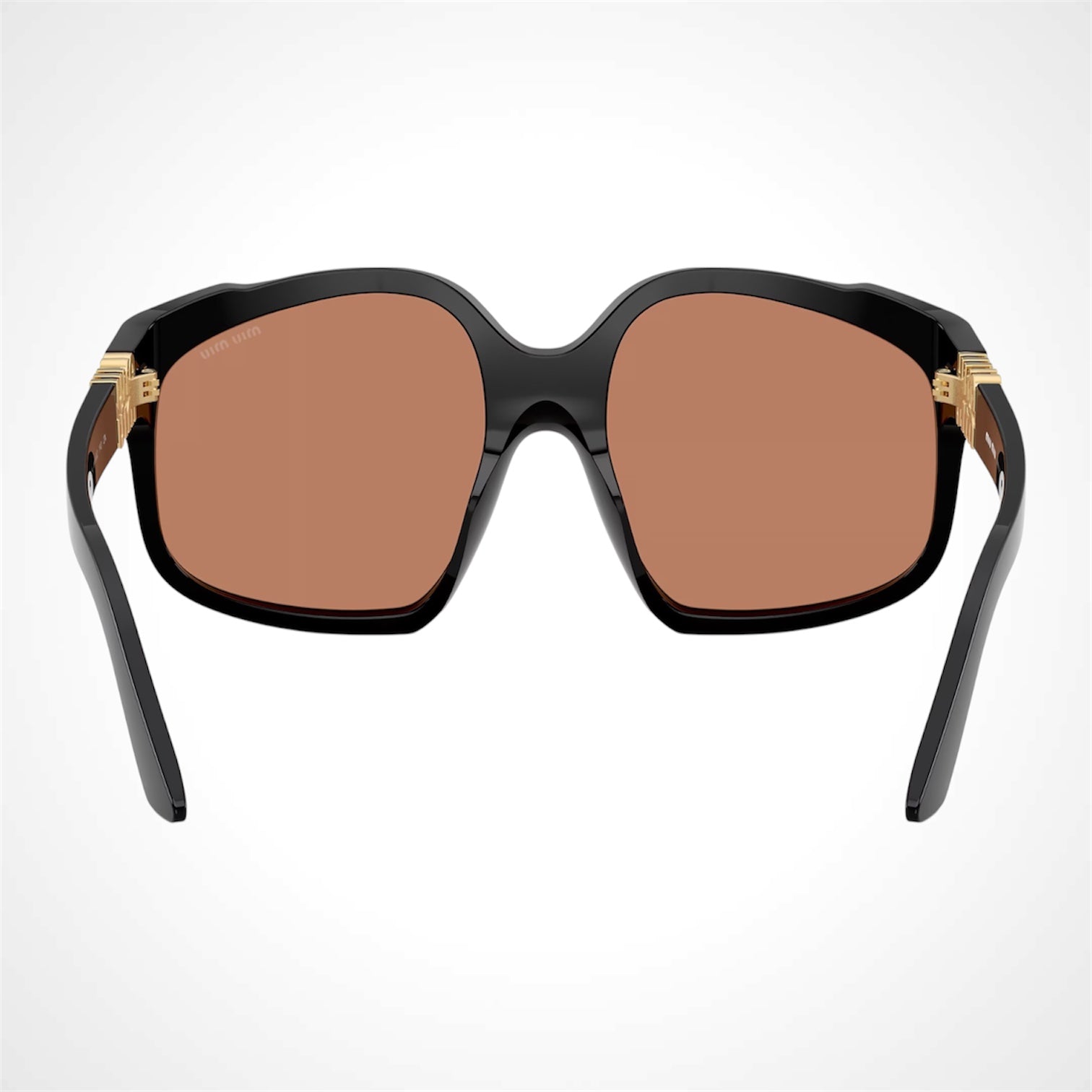 MUA07S 16K90Q MIU MIU black sunglasses with brown lens for women back view 