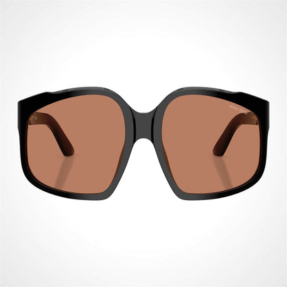 MUA07S 16K90Q MIU MIU black sunglasses with brown lens for women front view 