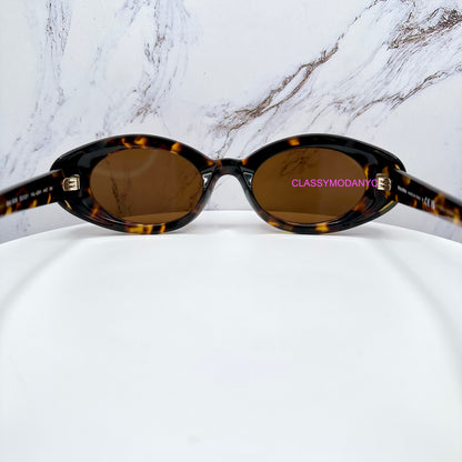 MUB09S 14L20V MIU MIU brown tortoise sunglasses authentic back view 