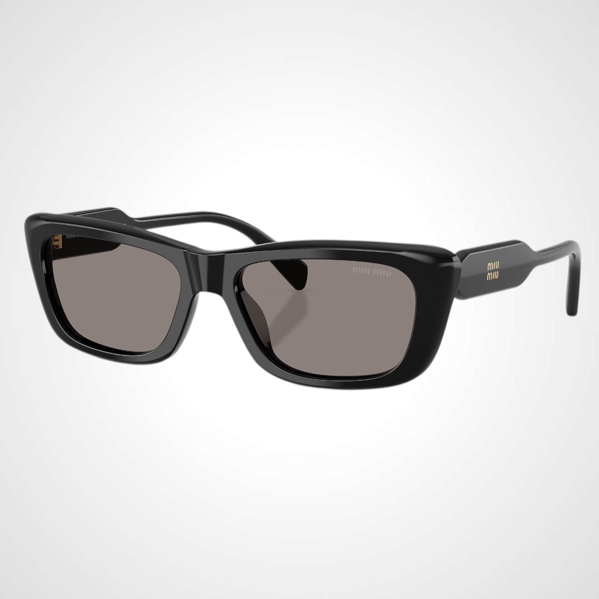 MUB12 16K80Q MIU MIU Sunglasses women's black rectangle side view 