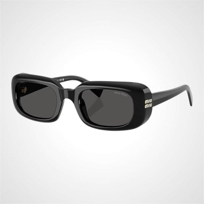 MUB13S 16K08Z miu miu sunglasses black with grey lens side view 