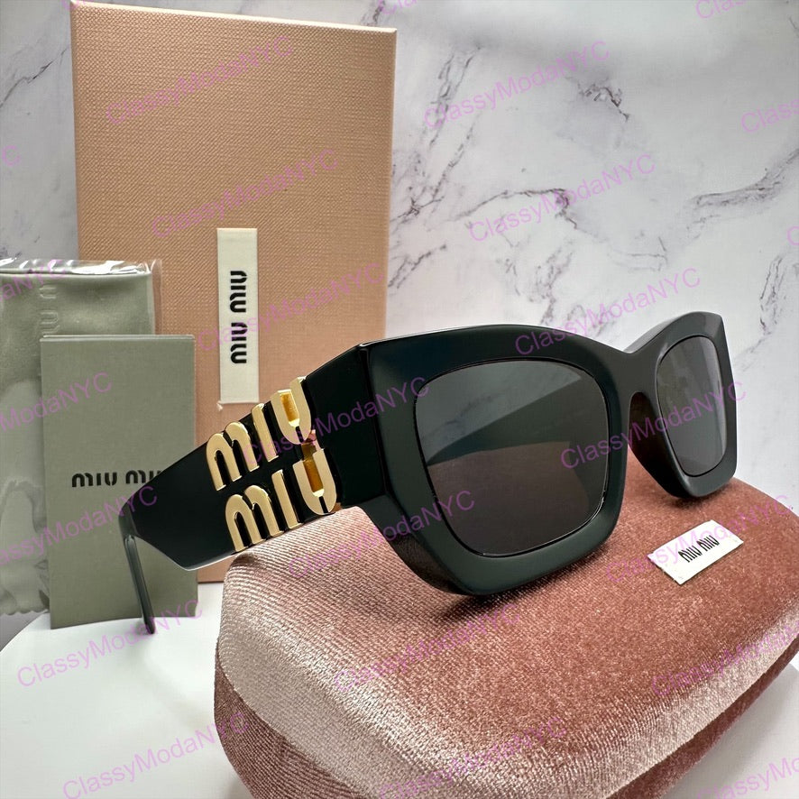 MU 09WS 1AB5S0 MIU MIU black sunglasses 2