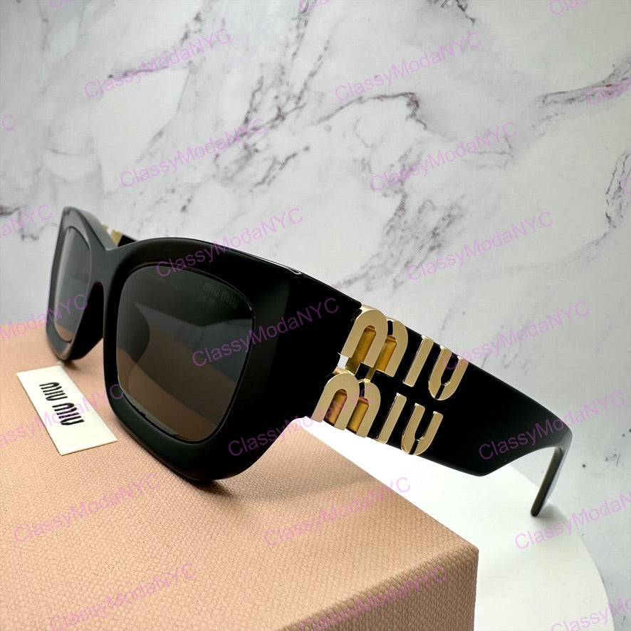 MU 09WS 1AB5S0 MIU MIU black sunglasses 8