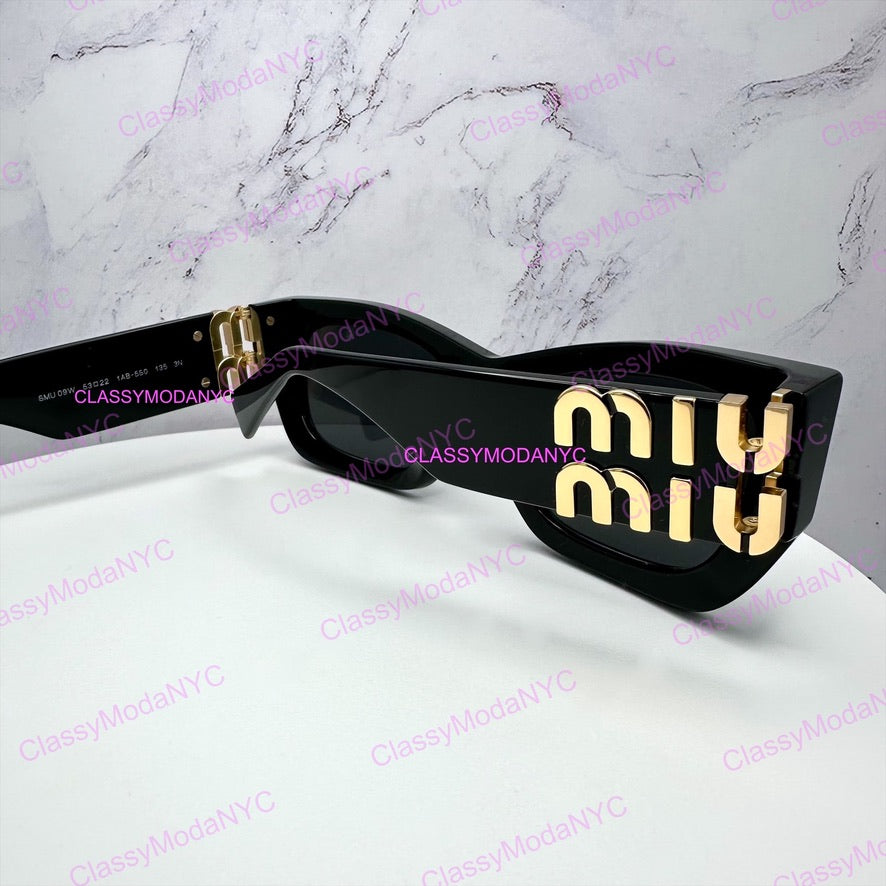 MU 09WS 1AB5S0 MIU MIU black sunglasses 9