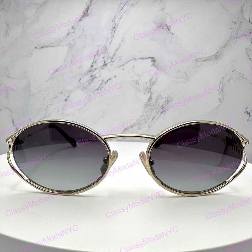 MU 52YS ZVN5D1 MIU MIU gold metal sunglasses 