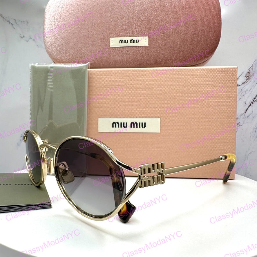 MU 52YS ZVN5D1 MIU MIU gold metal sunglasses 11