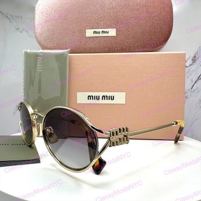 MU 52YS ZVN5D1 MIU MIU gold metal sunglasses 11