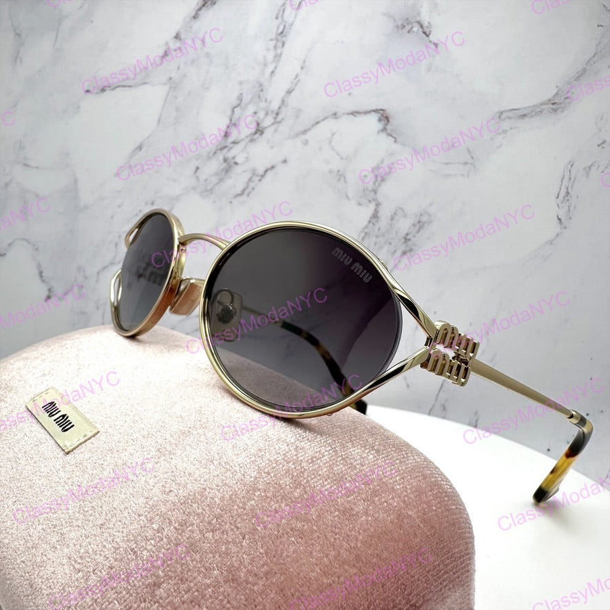 MU 52YS ZVN5D1 MIU MIU gold metal sunglasses 6