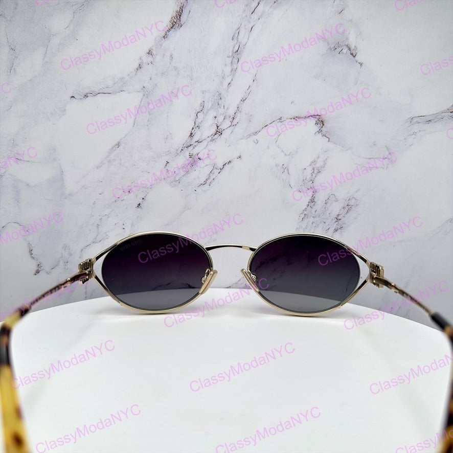 MU 52YS ZVN5D1 MIU MIU gold metal sunglasses 9