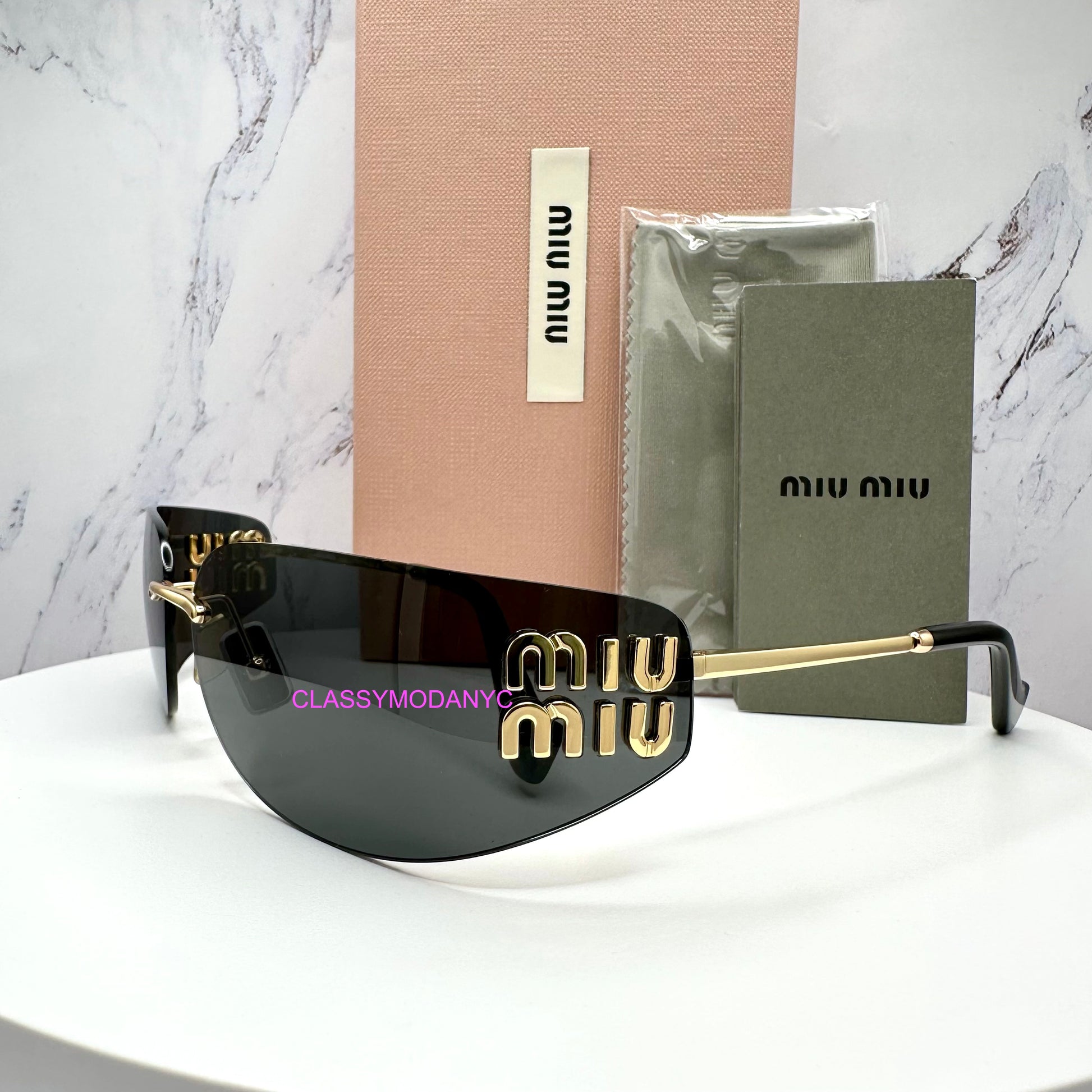 MU A51S 5AK5S0 miu miu sunglasses side view 