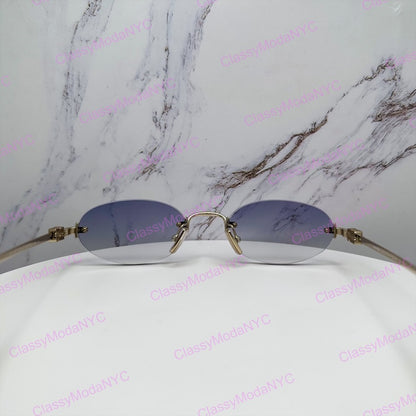 MU A54S ZVN800 MIU MIU rimless sunglasses 8