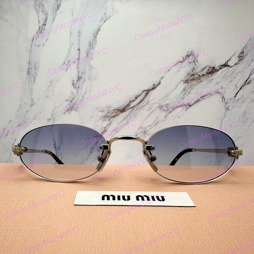 MU A54S ZVN800 MIU MIU rimless sunglasses 