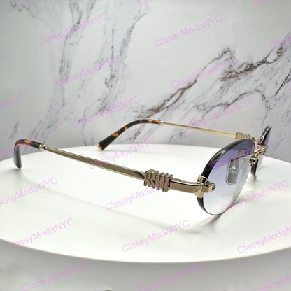 MU A54S ZVN800 MIU MIU rimless sunglasses 2