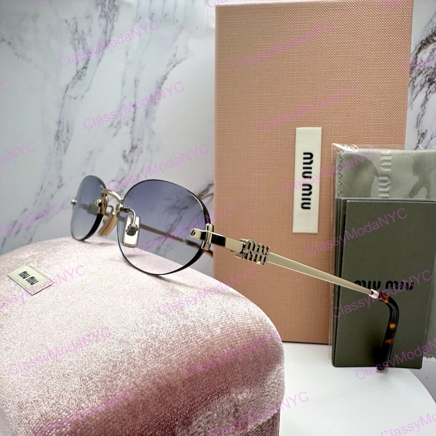 MU A54S ZVN800 MIU MIU rimless sunglasses 3