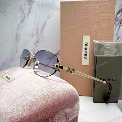 MU A54S ZVN800 MIU MIU rimless sunglasses 3