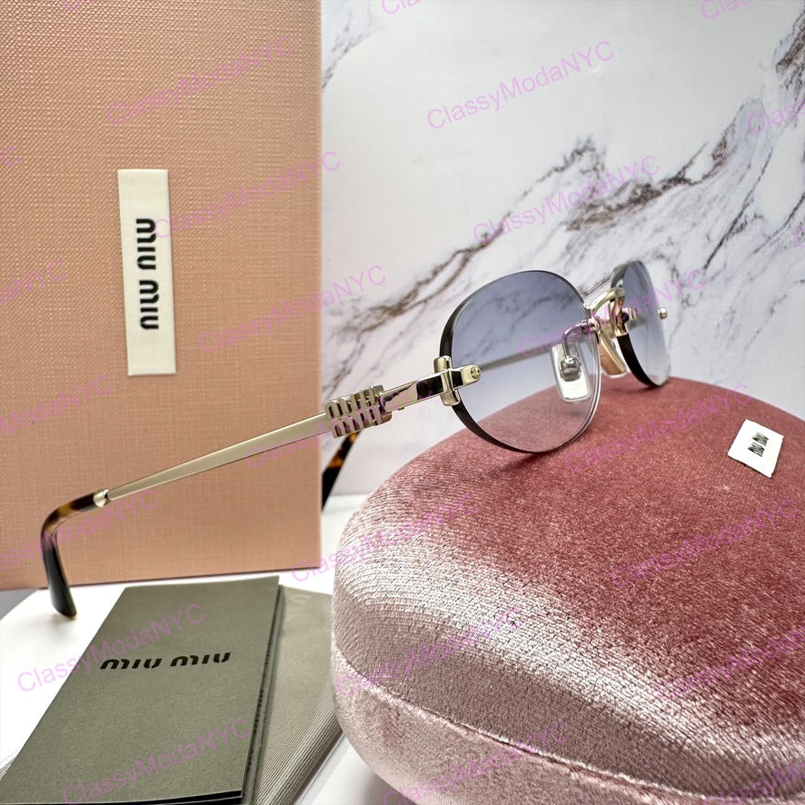 MU A54S ZVN800 MIU MIU rimless sunglasses 6