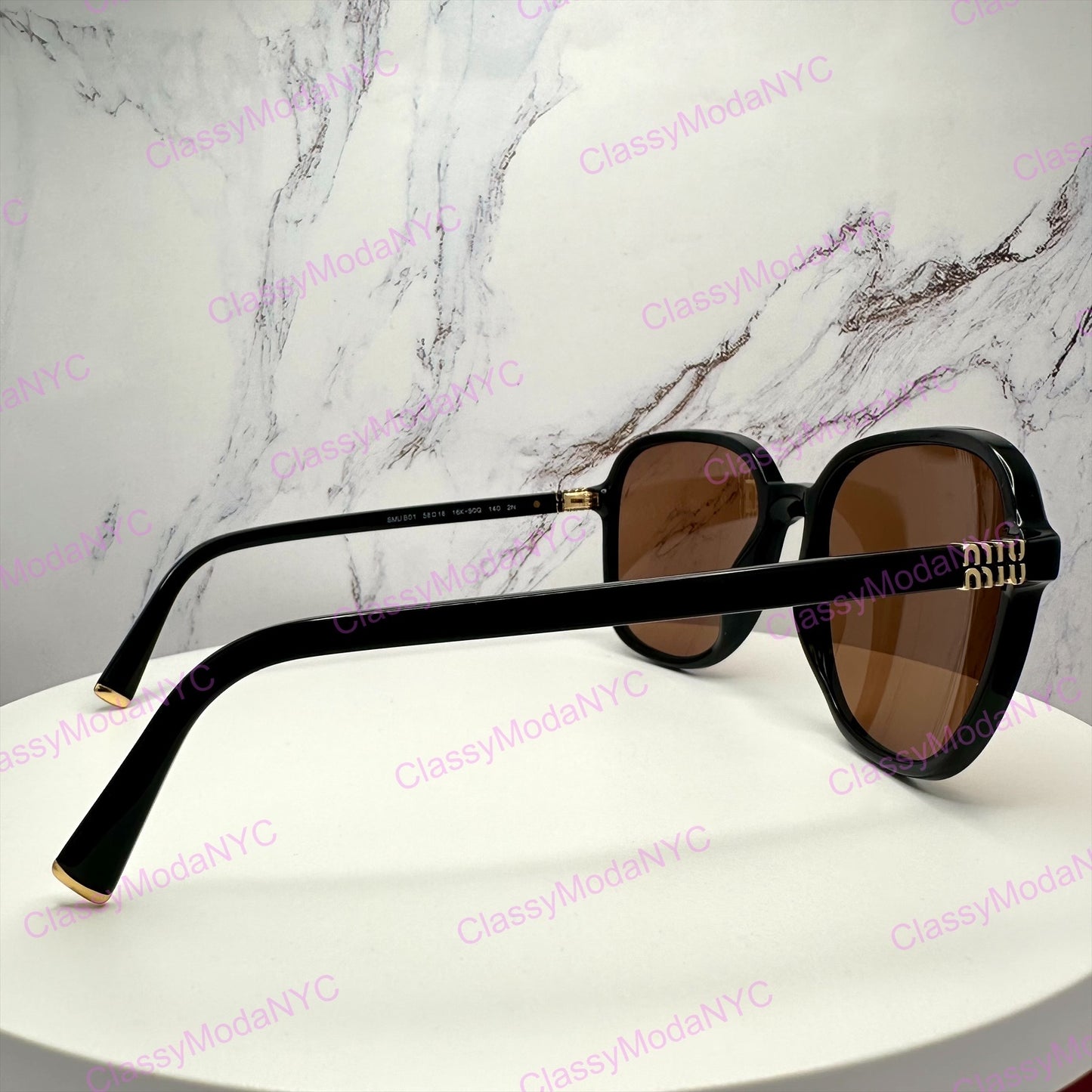 MU B01S 16K90Q MIU MIU Sunglasses Black Square 3