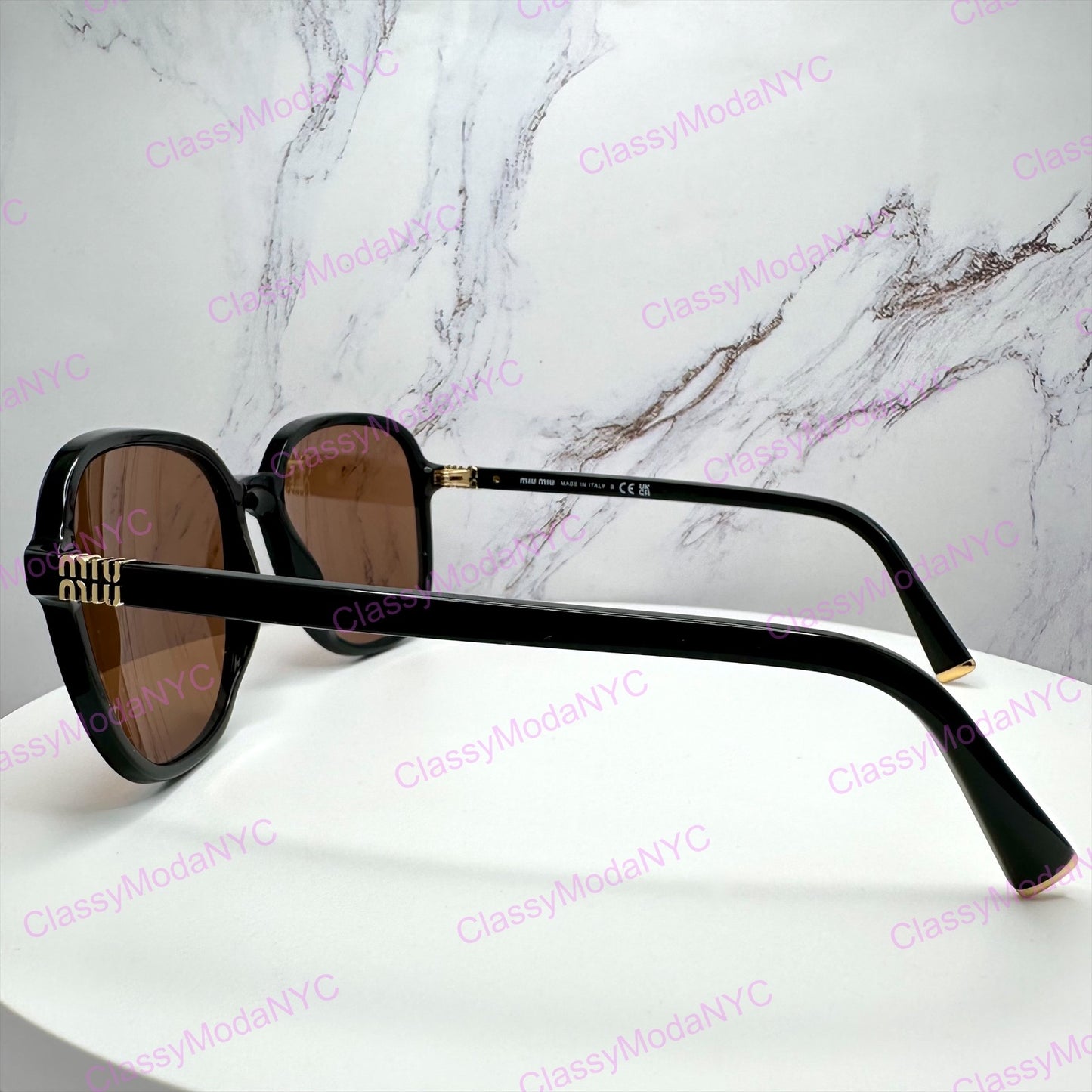 MU B01S 16K90Q MIU MIU Sunglasses Black Square 6