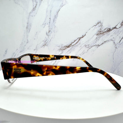 MIU MIU MUB07S 14L08N brown tortoise shell vedette sunglasses side view