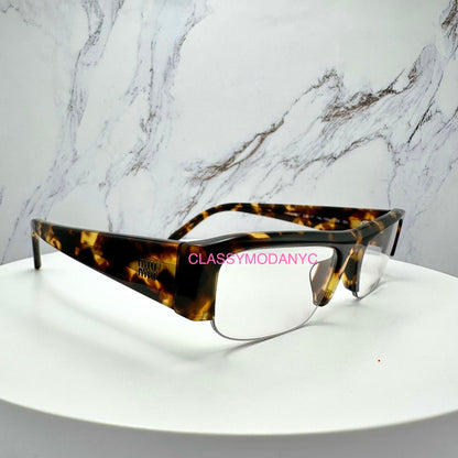 MIU MIU 0MUB07S 14L08N brown tortoise vedette sunglasses side view