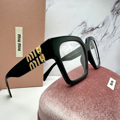 Miu Miu MU04UV 1AB1O1 black full rim square women's full rim  eyeglasses 