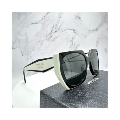 PR15WS 09Q5S0 Prada Black White Sunglasses 