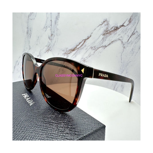 PR22ZS 17N06B Prada sunglasses for women in brown tortoise 