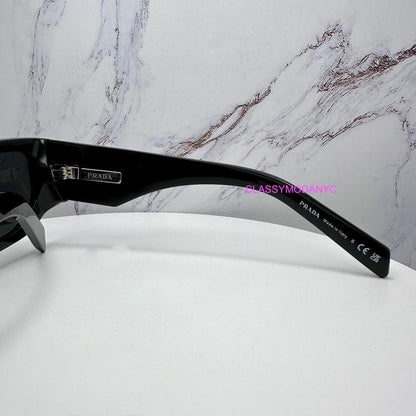 PRADA PR 09ZS 1AB5S0 rectangular mens sunglasses 