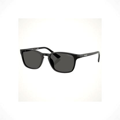 PRADA PRD13SU 16K08Z Black Square Pillow Aviator Men’s Sunglasses Gray Lens