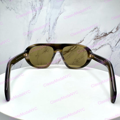 PRC053 23G70G Prada striped laguna oversized sunglasses aviator back view 