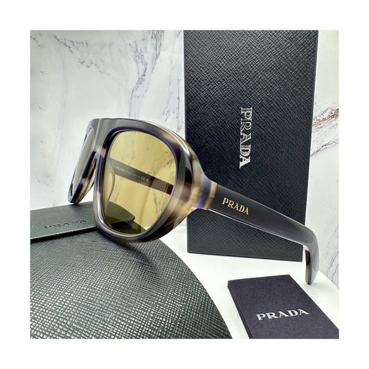 PRC05S 23G70G Prada Sunglasses striped laguna unisex aviator 