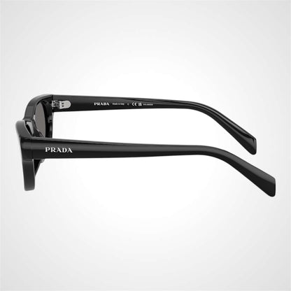 PRC08S 16K90T Prada black sunglasses polarized women's side view 