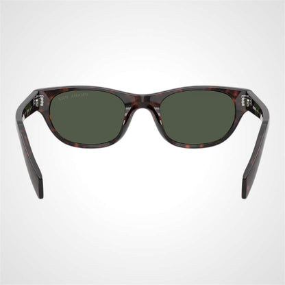 PRC08S 17N90V Prada Sunglasses brown havana front frame back view  