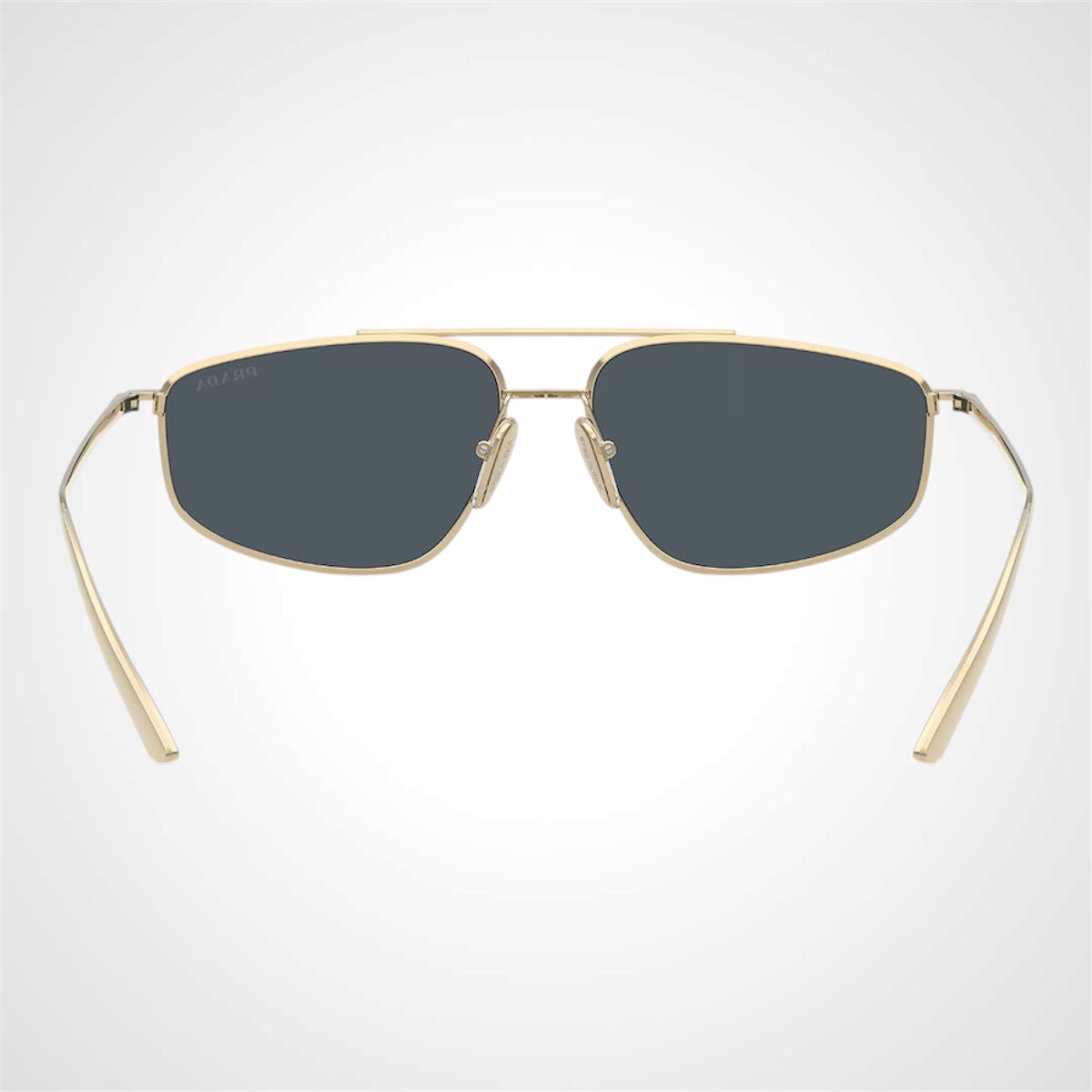 PRC51S ZVN70B Prada metal sunglasses angle view gold mens for women back view 
