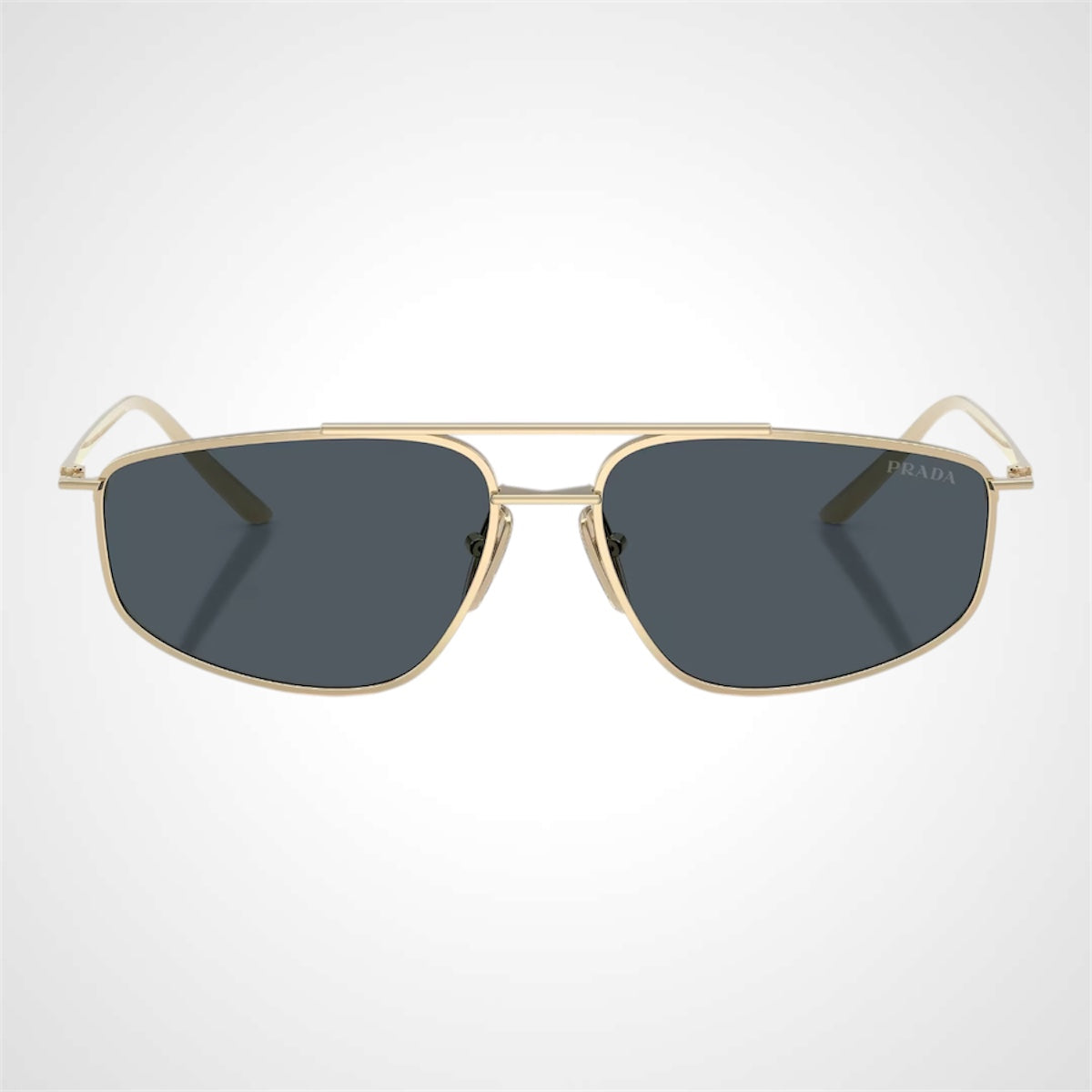 PRC51S ZVN70B Prada metal sunglasses angle view gold mens for women front view 