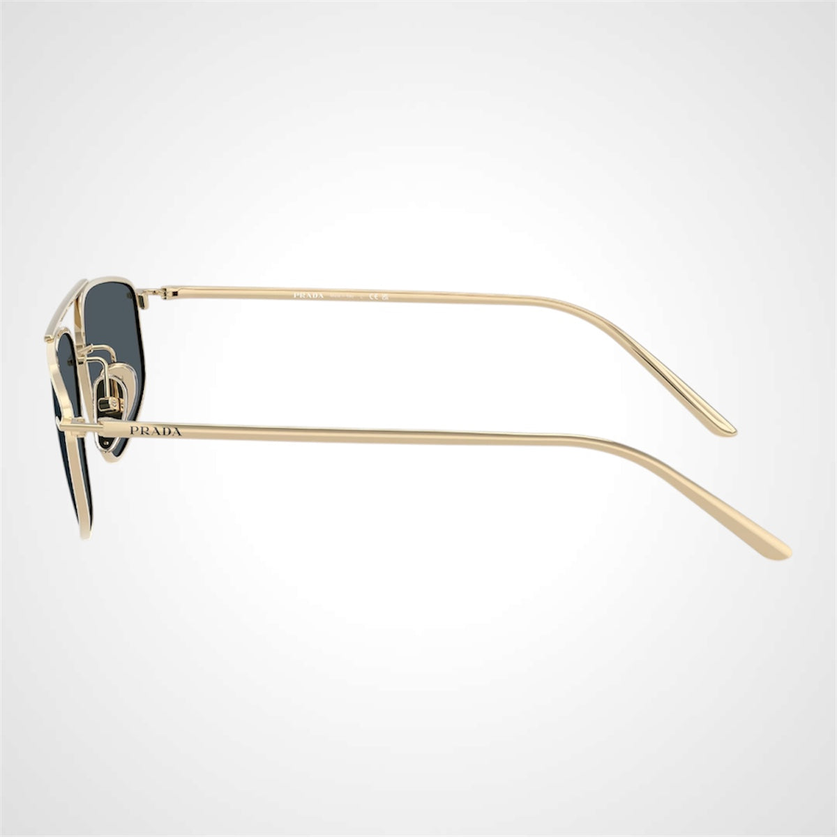 PRC51S ZVN70B Prada metal sunglasses angle view gold mens for women side view 