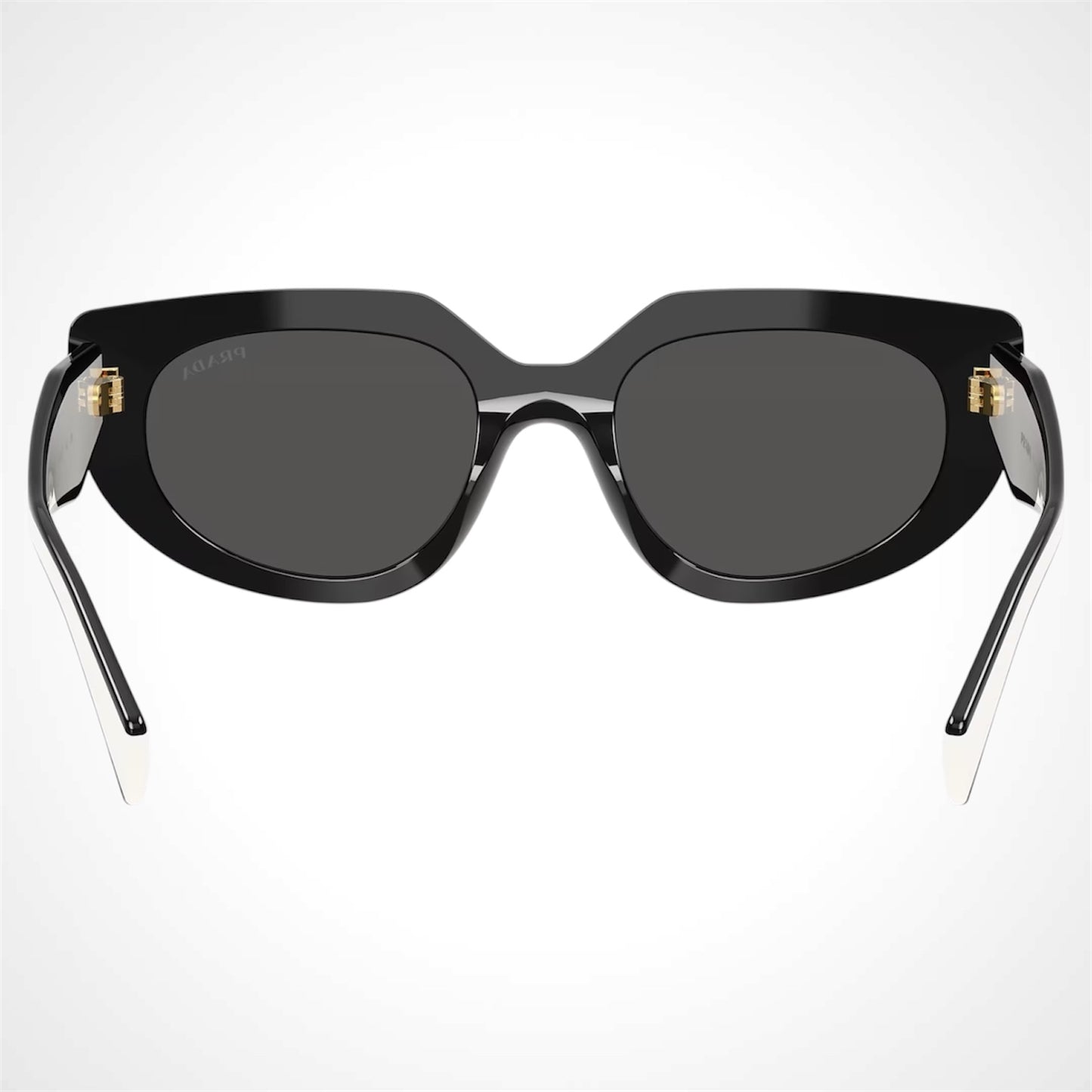 PRD02S side view of sunglasses with symbole logo back view 