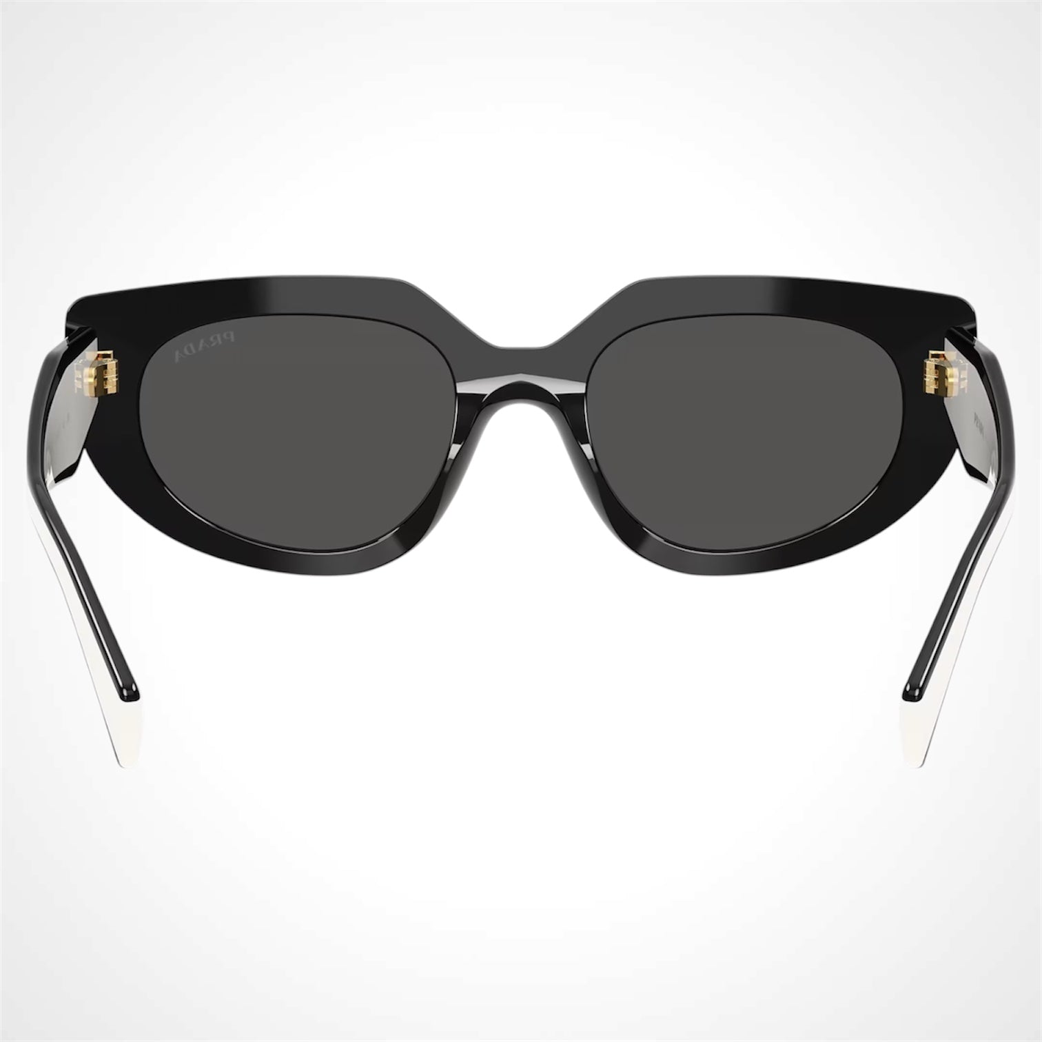 PRD02S side view of sunglasses with symbole logo back view 