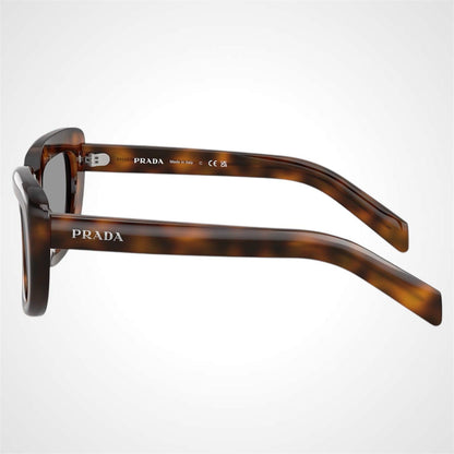 PRD07S 20D50Q rectangle women's brown juniper tortoise sunglasses 