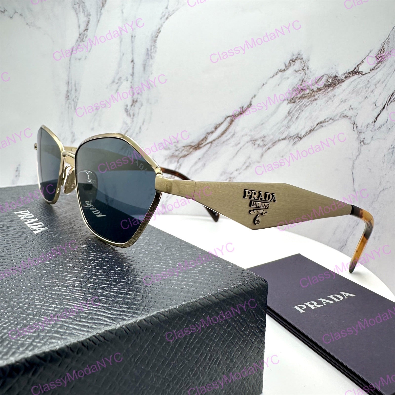 PRD50S ZVN70B side view Prada sunglasses 