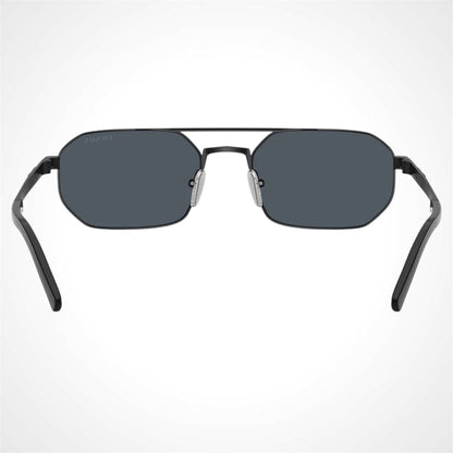 PRD53S 7AB70B Prada black sunglasses for men back view 